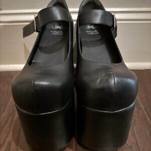 Angelic imprint high heel pumps